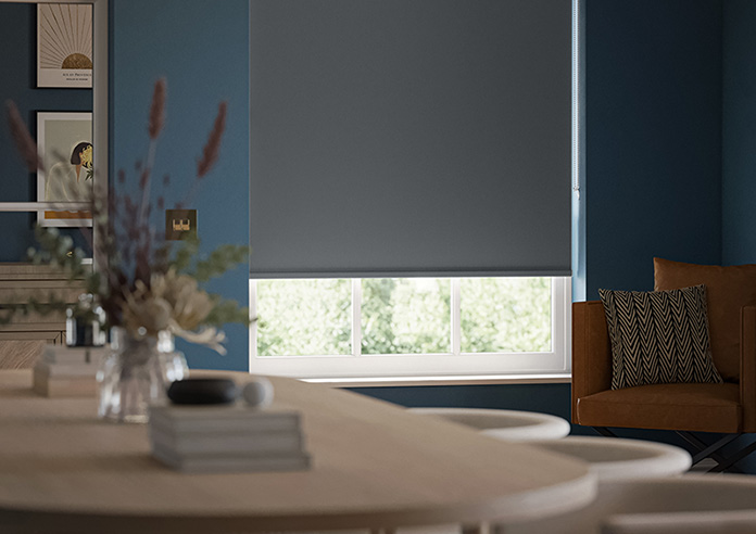 Trinity (FR Blackout), Deep Grey - Twist&Fit Roller Blind - Image 5